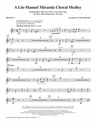 A Lin-Manuel Miranda Choral Medley (arr. Mark Brymer) - Trumpet 2
