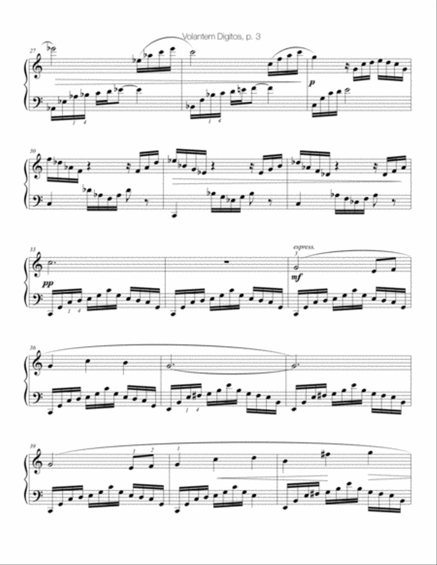 Volantem Digitos Piano Solo scores gallery preview page 3