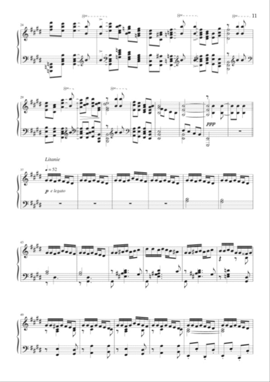 Quatre Pieces, Op. 19 Piano Solo scores gallery preview page 4