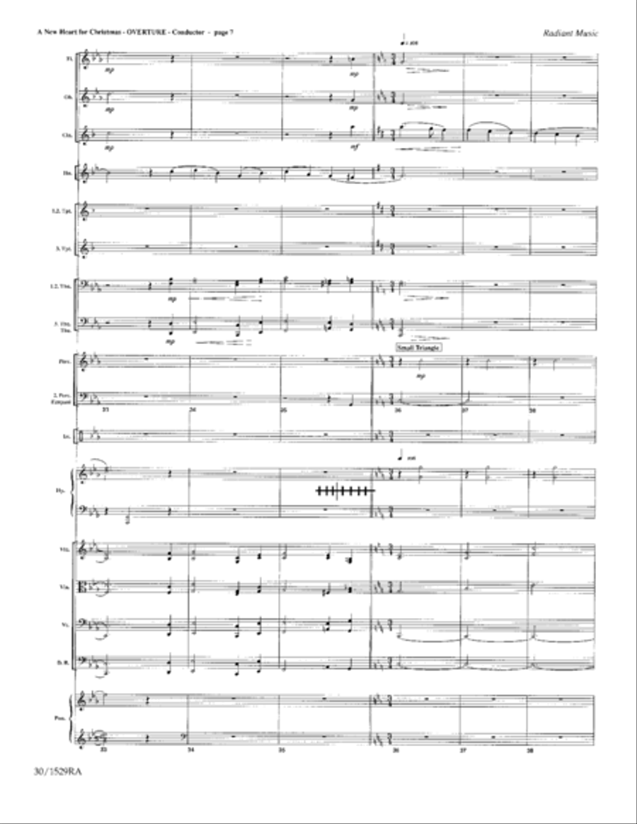 A New Heart for Christmas - Orchestration Choir scores gallery preview page 8