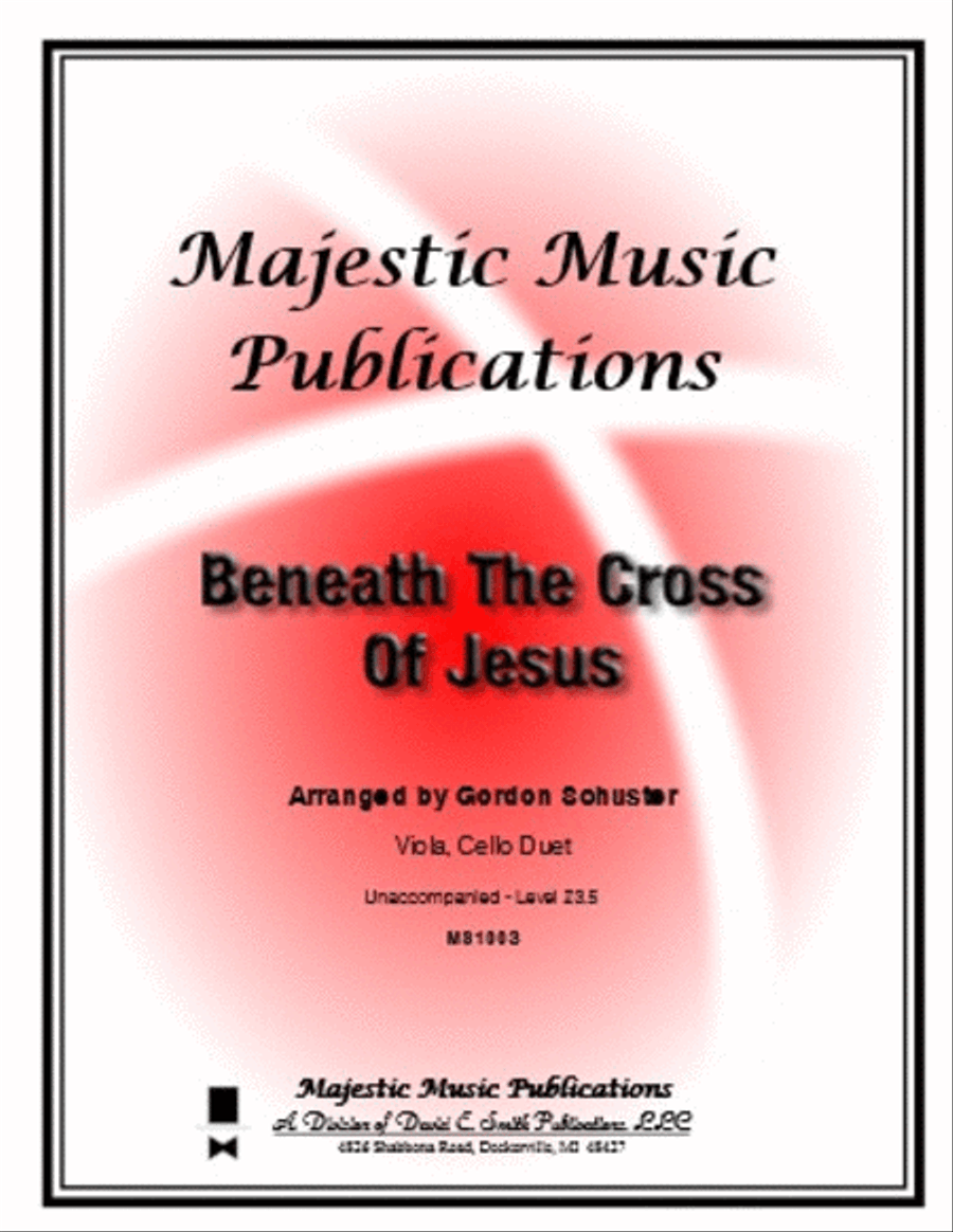 Beneath The Cross of Jesus Cello scores gallery preview page 1