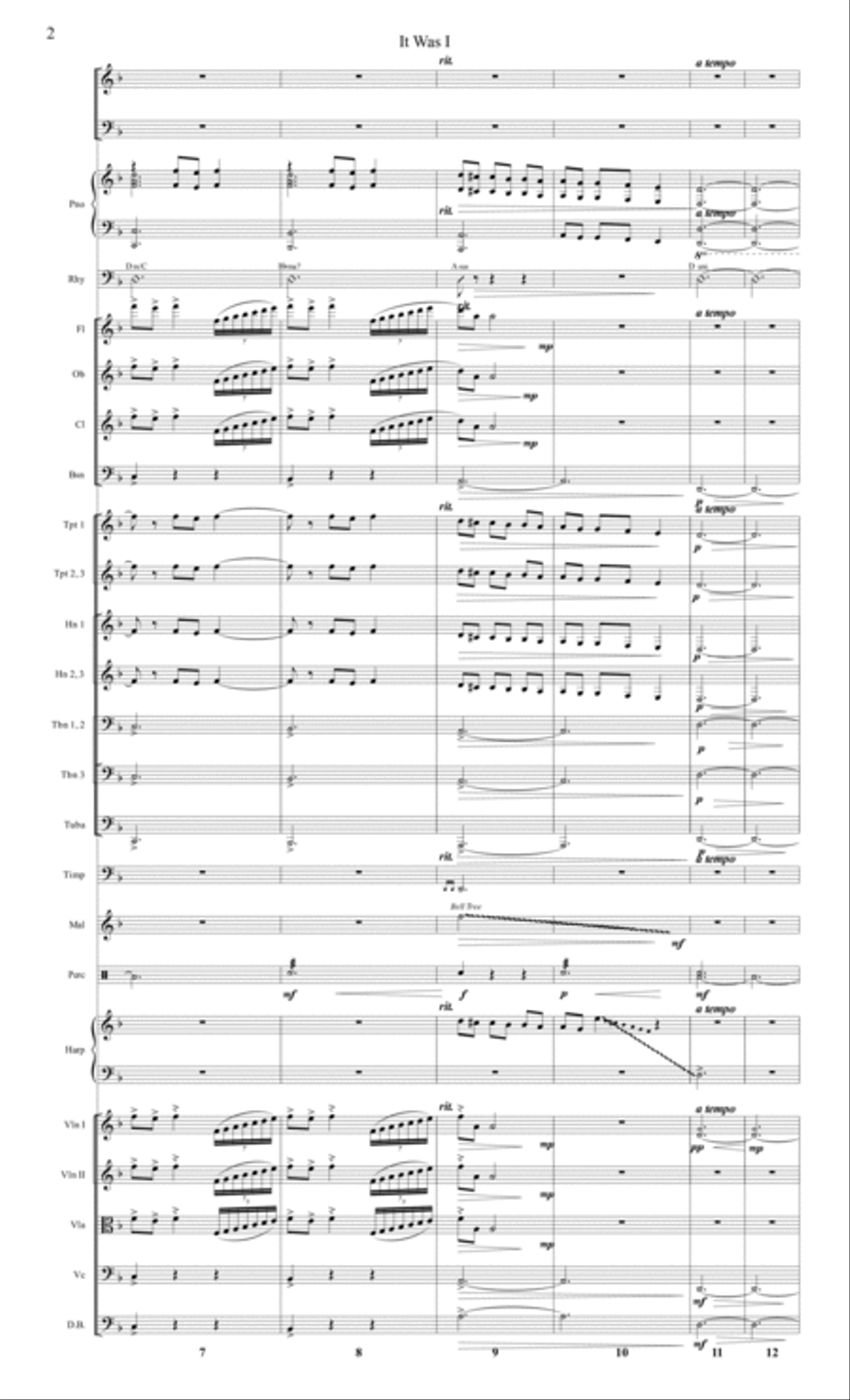 It Was I (Conductor Score) Full Orchestra scores gallery preview page 2