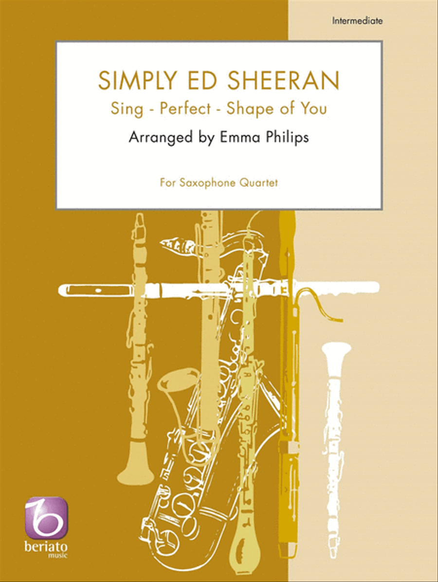 Simply Ed Sheeran Saxophone Quartet scores gallery preview page 1
