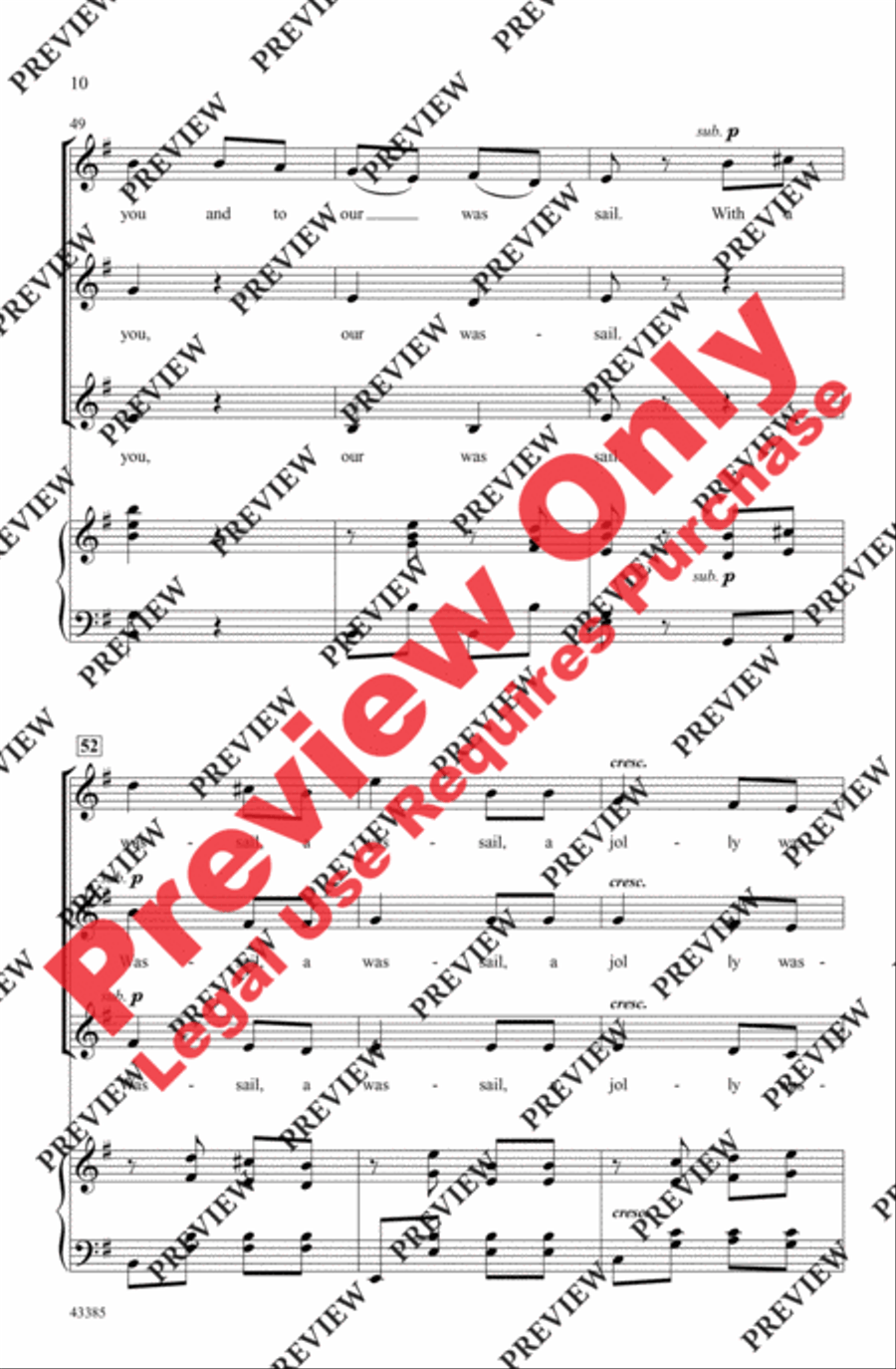 A Jolly Wassail A Jolly Wassail Women's Choir scores gallery preview page 10