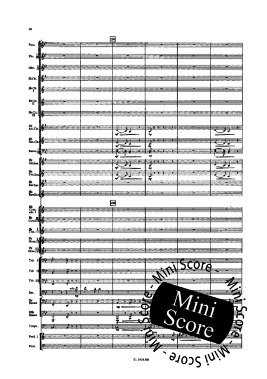 Two Songs Without Words Concert Band scores gallery preview page 34