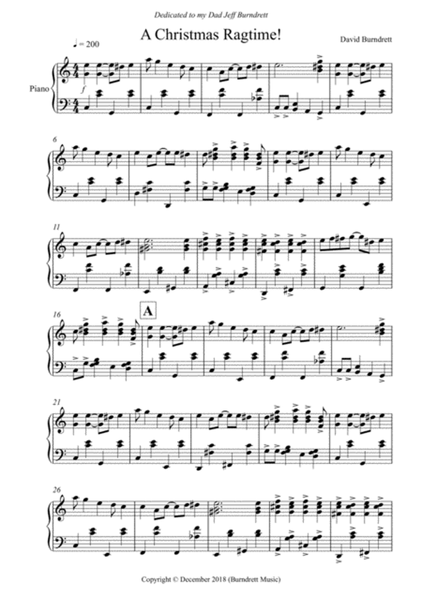 A Christmas Ragtime! for Piano Solo image number null