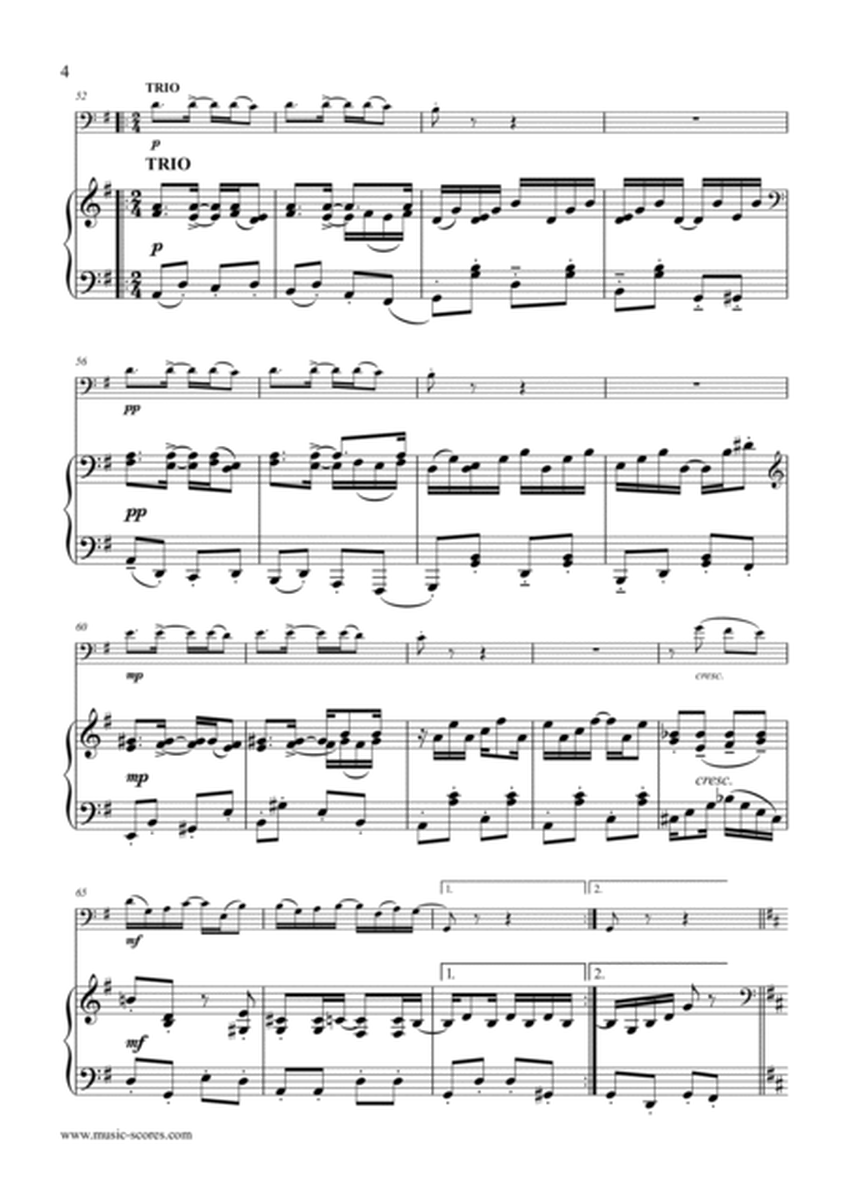 Maple Leaf Rag - Cello and Piano image number null