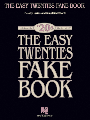 Book cover for The Easy Twenties Fake Book