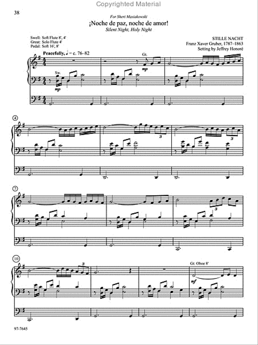 Un cantico nuevo: Organ Preludes for Spanish-Language Hymns in Lutheran Service Book Organ scores gallery preview page 10