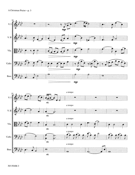 A Christmas Praise - String Score