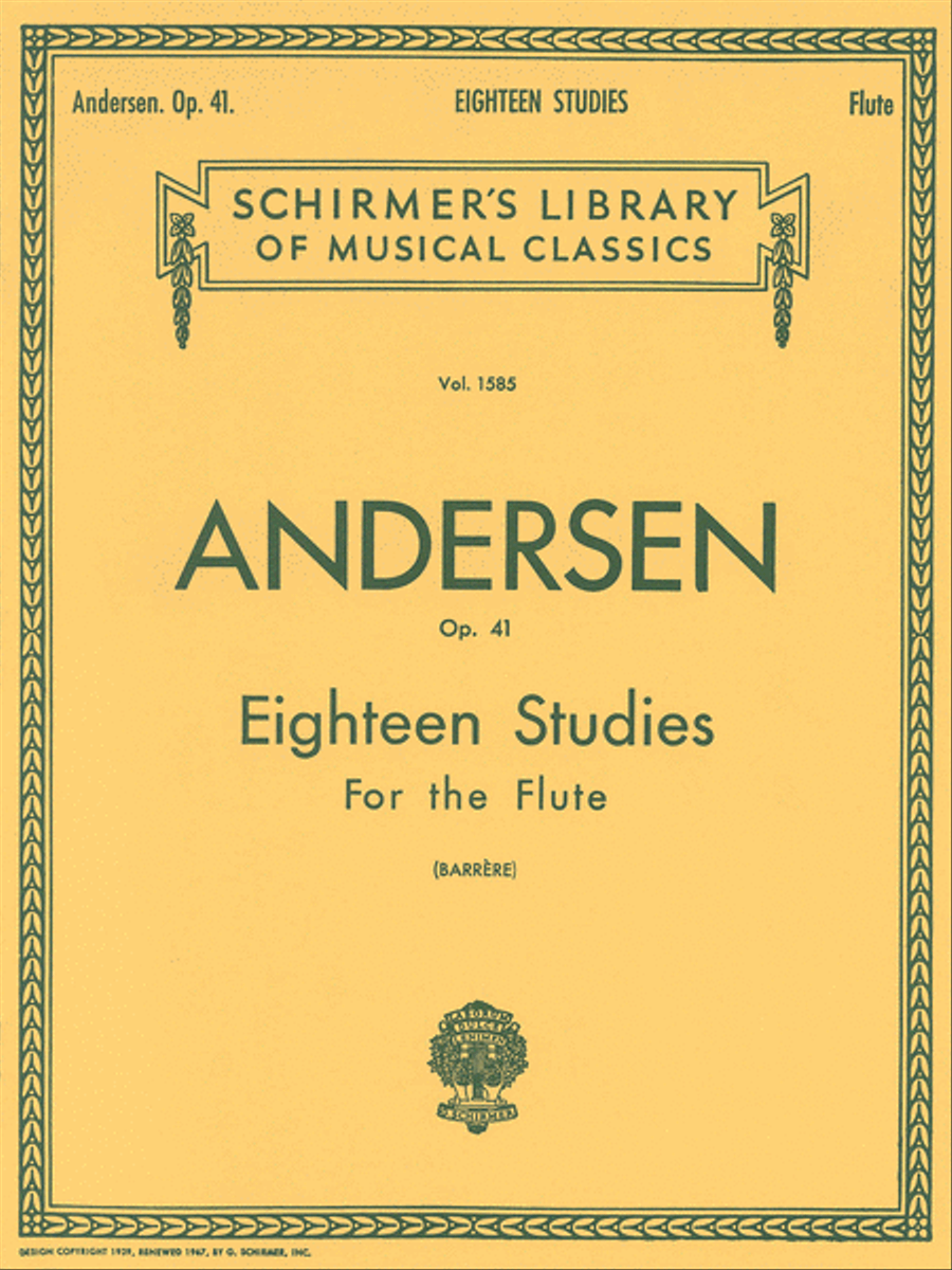 Eighteen Studies Flute scores gallery preview page 1