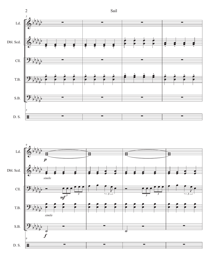 Sail Steel Drum Band scores gallery preview page 3