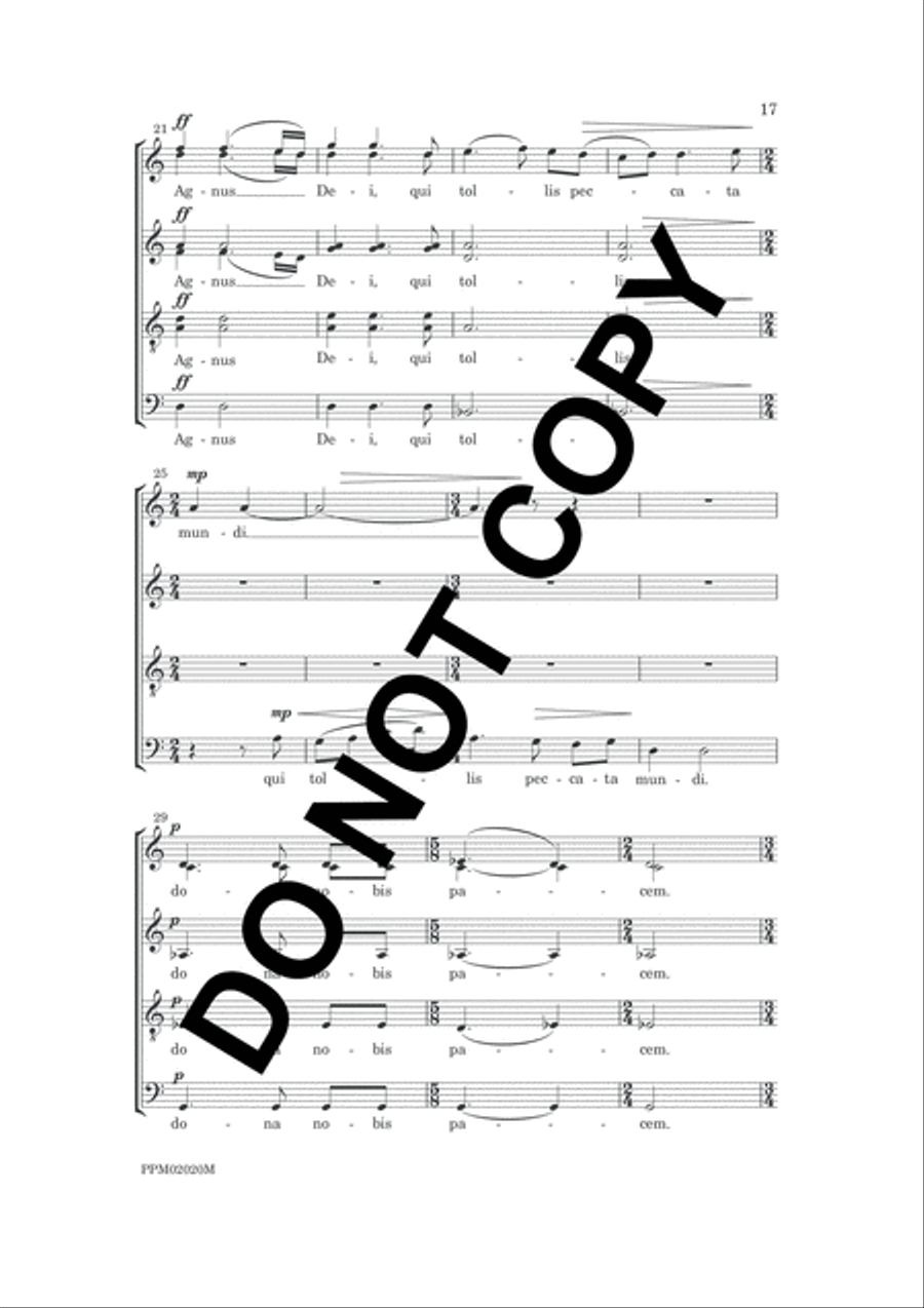 Mass Mass 4-Part scores gallery preview page 20