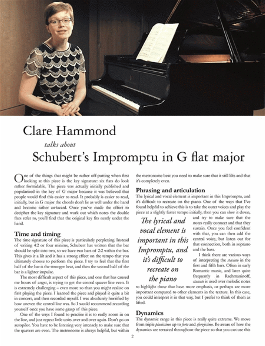 Impromptu in G flat D899 (Op. 90) No. 3 for Piano Piano scores gallery preview page 3