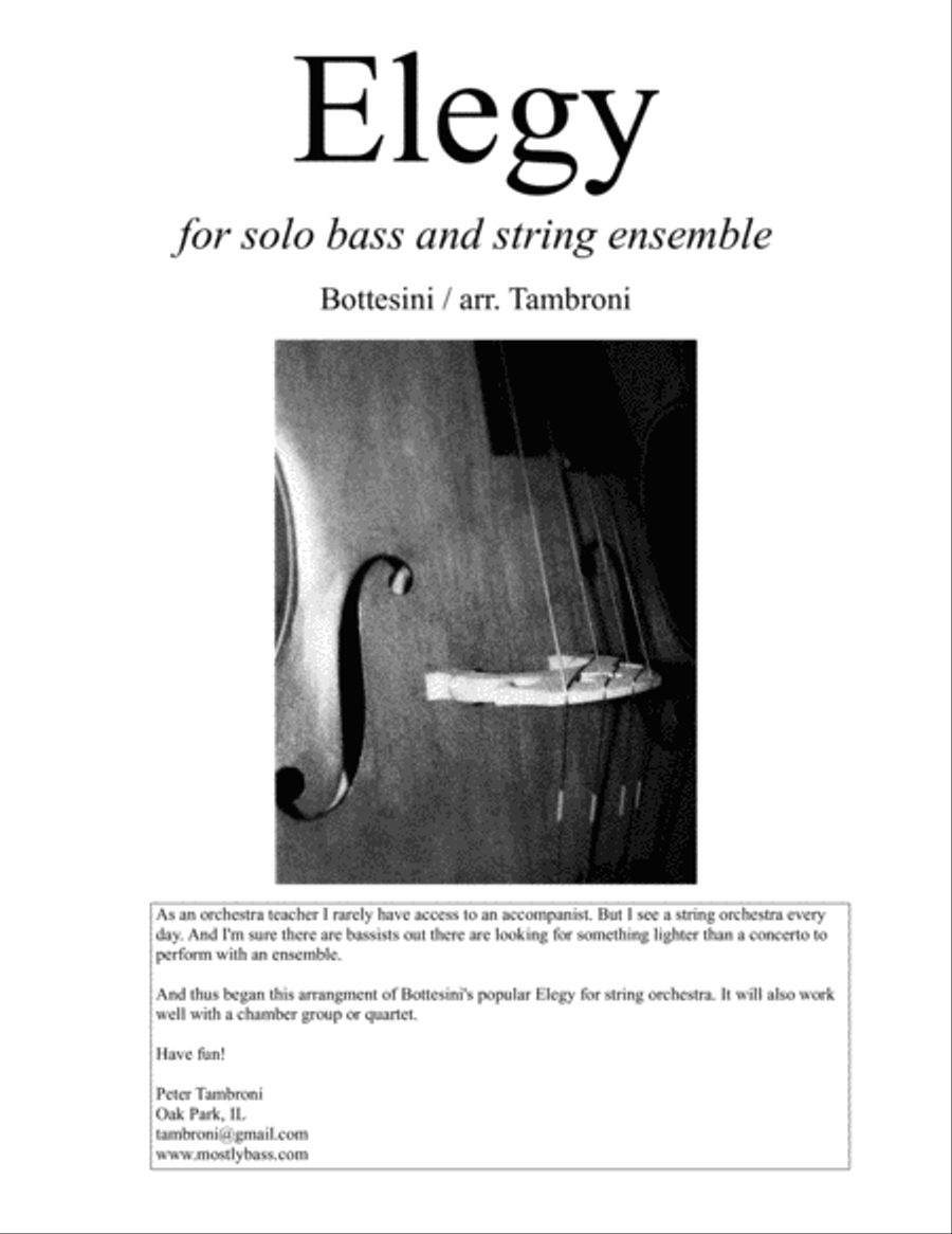 Elegy Elegy String Quartet scores gallery preview page 1
