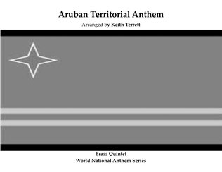 Book cover for Aruban Territorial Anthem for Brass Quintet MFAO World National Anthem Series