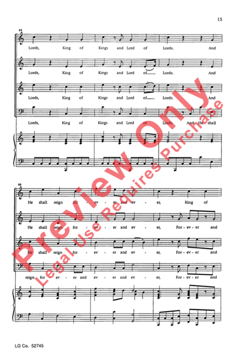 Hallelujah Chorus (Key of C)