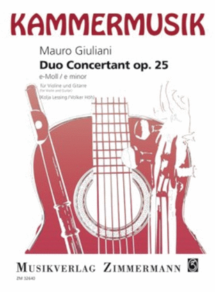 Duo Concertant E minor Op. 25