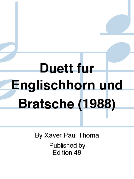 Duett fur Englischhorn und Bratsche (1988)