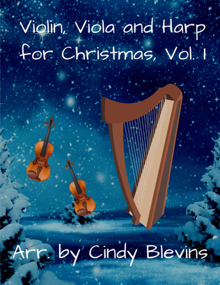 Book cover for Violin, Viola and Harp for Christmas, Vol. I