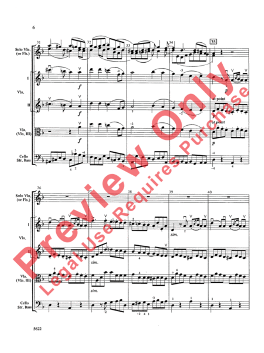 An Italian Elegy String Orchestra scores gallery preview page 7