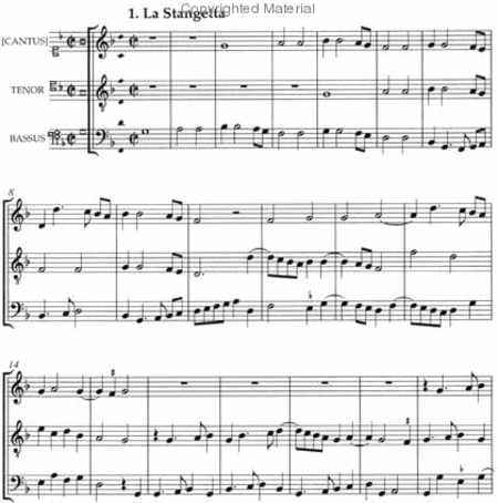 2 Instrumental Pieces (La Stangetta and O venus bant) - 3 scores