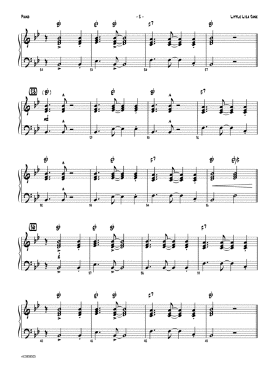 Little Liza Jane: Piano Accompaniment Jazz Ensemble scores gallery preview page 2
