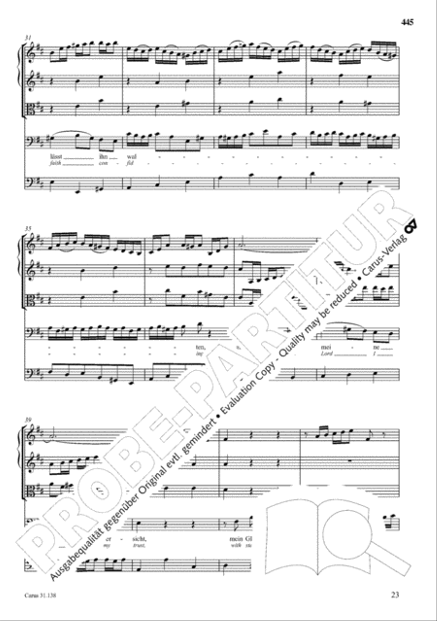 The Complete Sacred Vocal Works (Das geistliche Vokalwerk) Voice scores gallery preview page 446