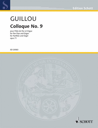 Book cover for Colloque No. 9, Op. 71