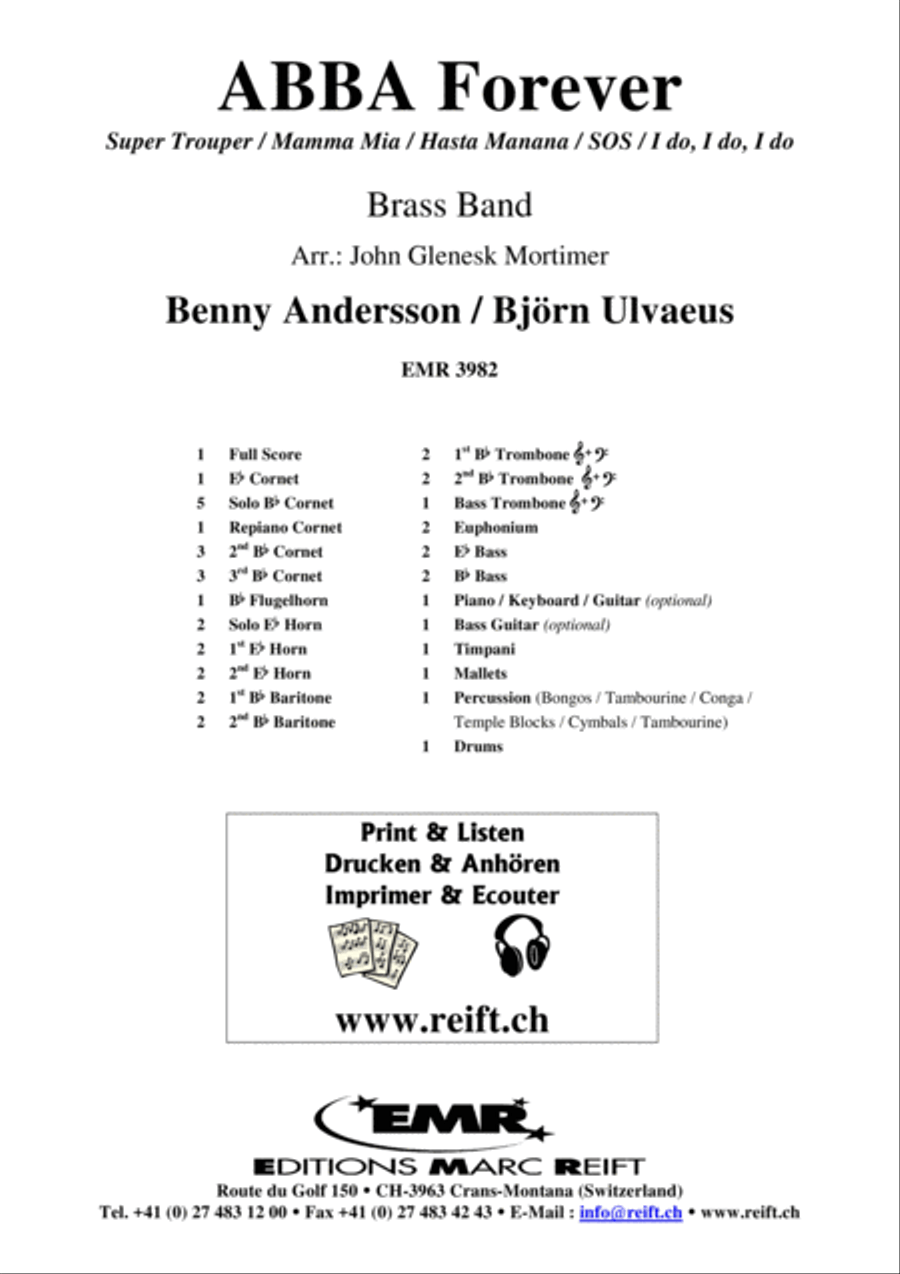 ABBA Forever ABBA Forever Brass Band scores gallery preview page 2