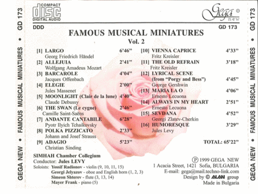 V2: Famous Musical Miniatures
