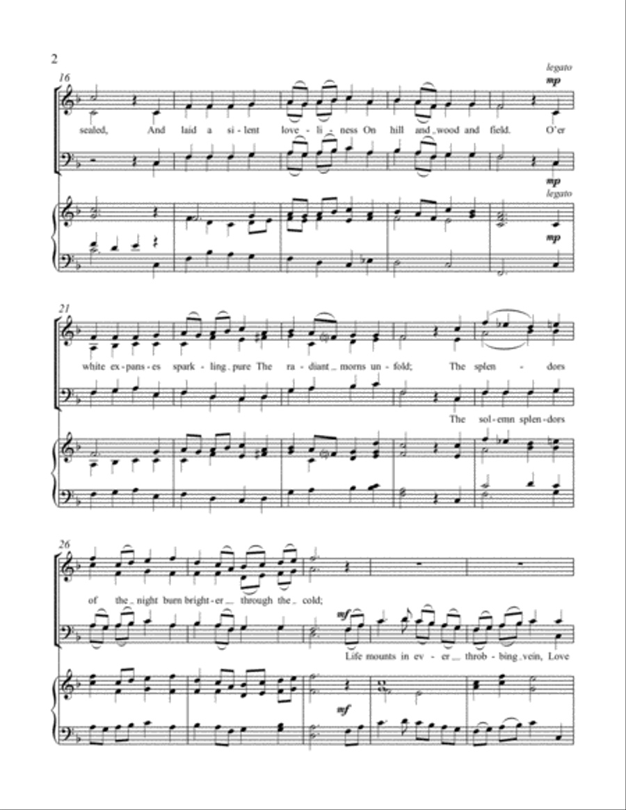 All beautiful the march of days 4-Part scores gallery preview page 3
