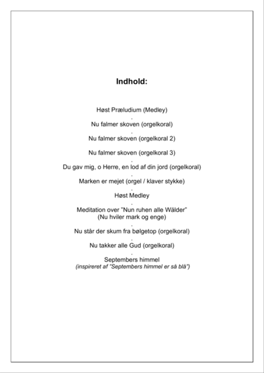 Høst i kirken Høst i kirken Organ Solo scores gallery preview page 2