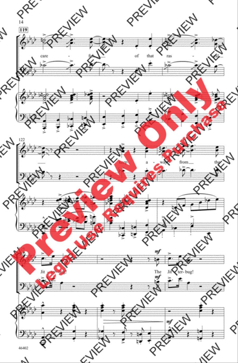Jitterbug 3-Part scores gallery preview page 14