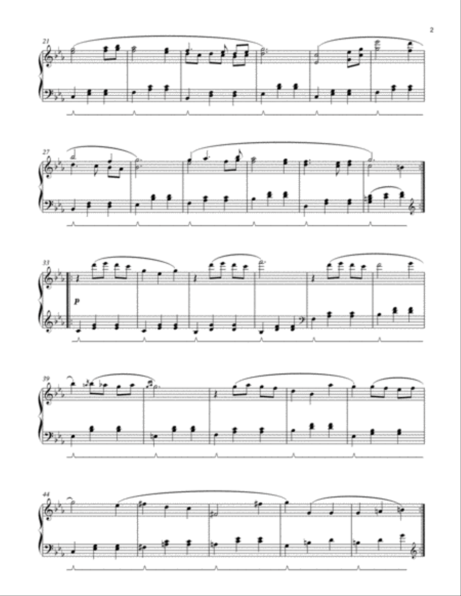 My Castle Town (DELTARUNE Chapter 2 - Piano Sheet Music) Easy Piano scores gallery preview page 3