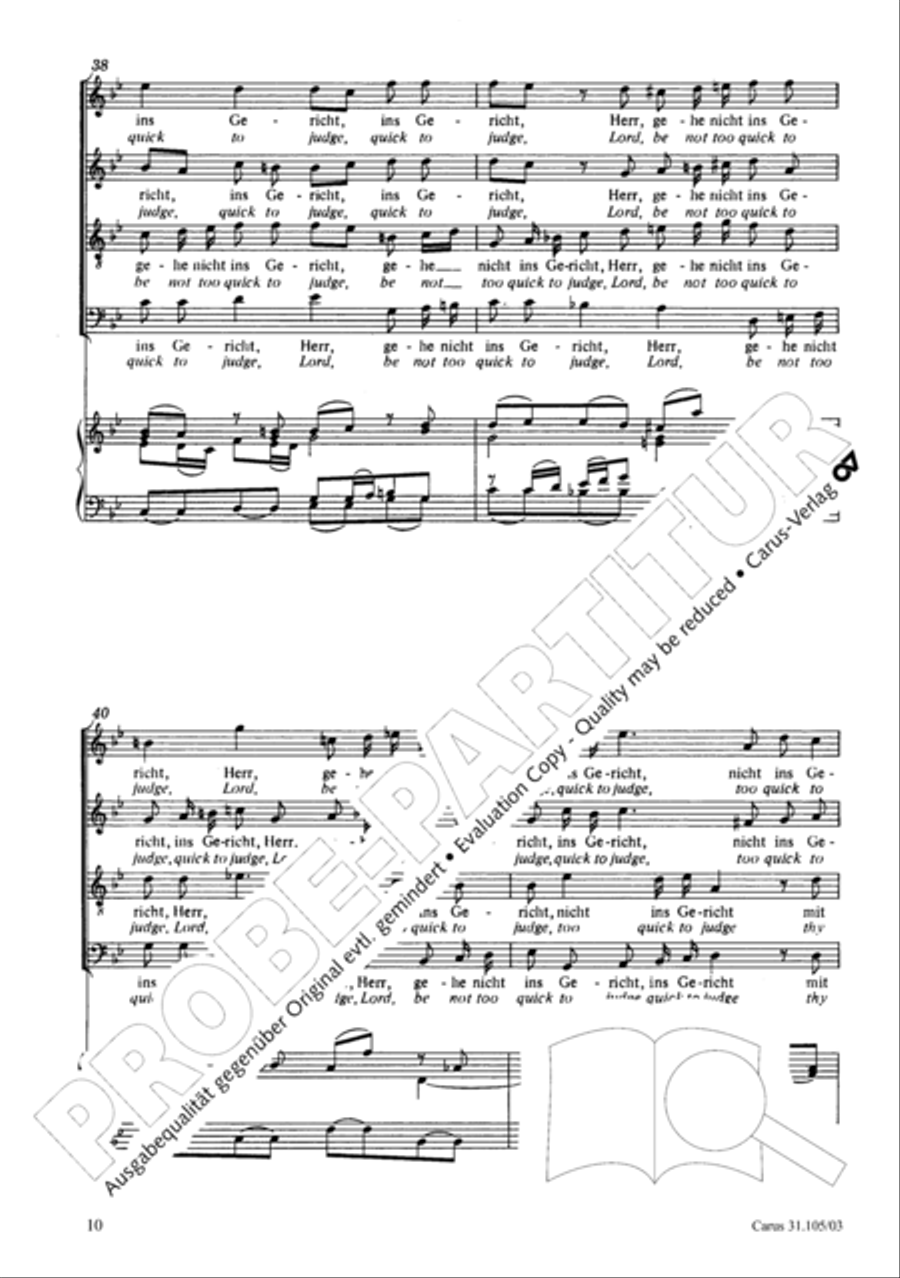 Lord, be not too quick to judge thy servant 4-Part scores gallery preview page 11