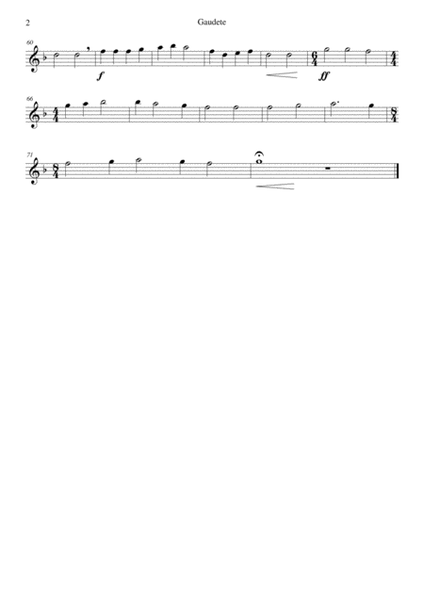 Gaudete for flute trio image number null