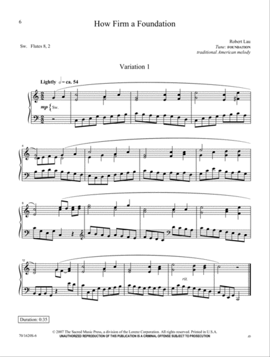 Hymns of the Faith (Digital Download) Organ scores gallery preview page 6