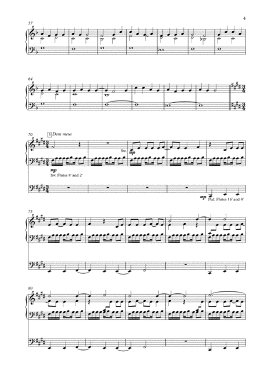 Ad te levavi, Op. 41 Organ Solo scores gallery preview page 5