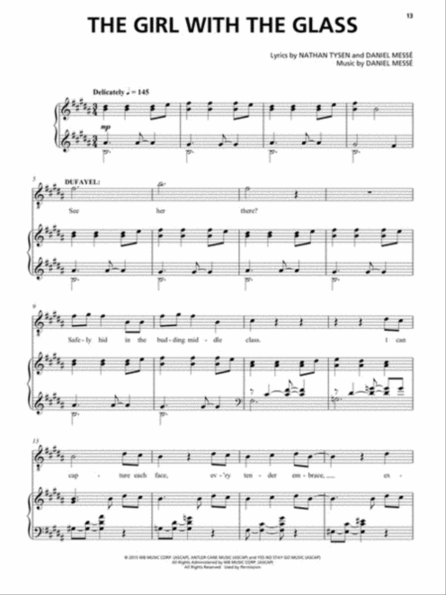 Amélie: A New Musical Voice scores gallery preview page 4