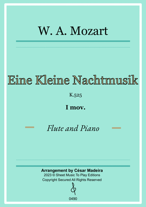 Eine Kleine Nachtmusik (1 mov.) - Flute and Piano (Full Score and Parts)