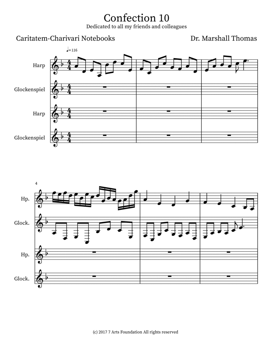 Confection 10 Percussion scores gallery preview page 1