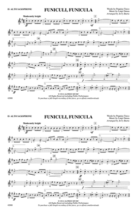 Funiculi, Funicula: E-flat Alto Saxophone