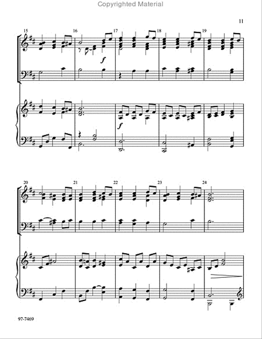 Lenten Folio for Handbells and Piano Handbell Choir scores gallery preview page 11
