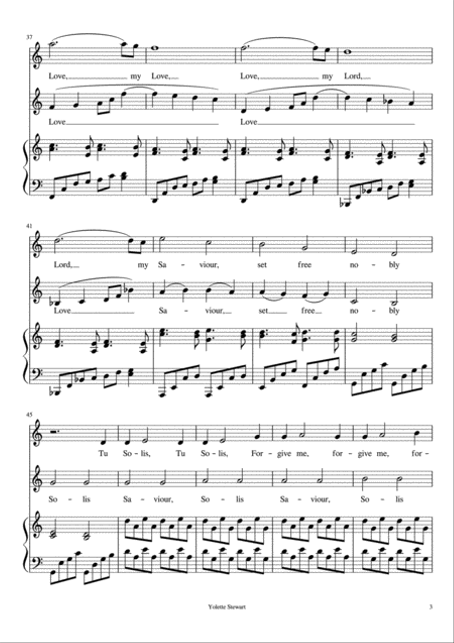 Tu Solis Tu Solis Voice scores gallery preview page 3
