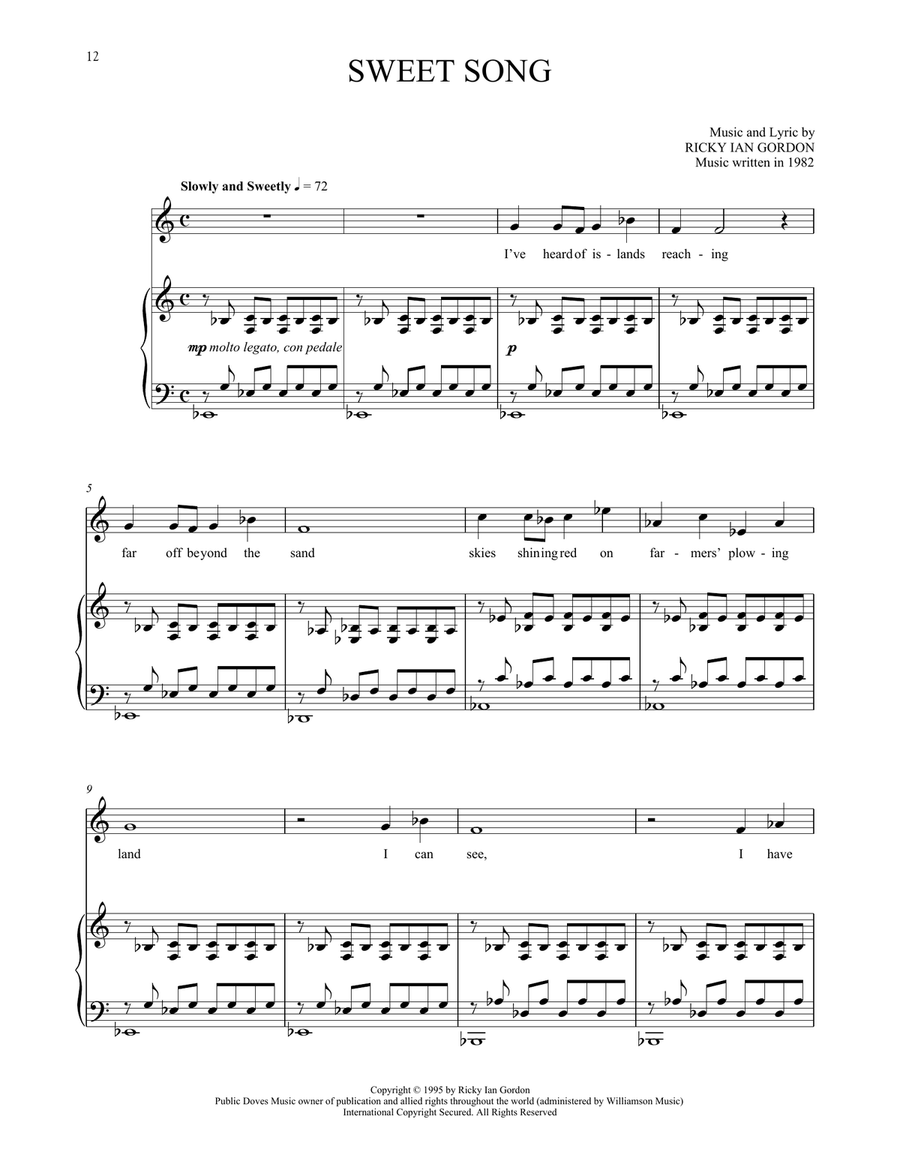 Sweet Song Voice scores gallery preview page 1