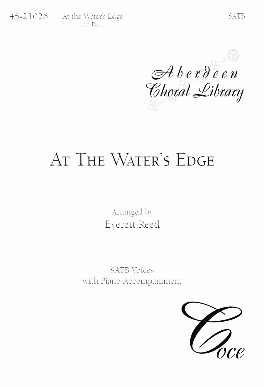 At The Water's Edge 4-Part scores gallery preview page 1