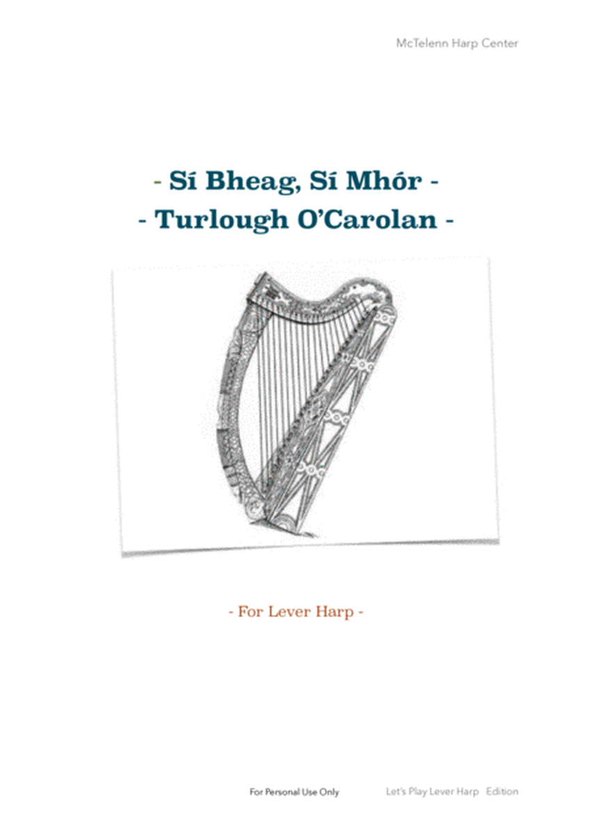 Sí Bheag, Sí Mhór - O'Carolan - intermediate & 34 String Harp | McTelenn Harp Center image number null