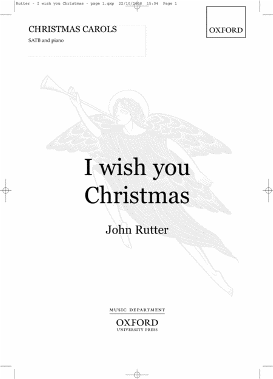 I wish you Christmas 4-Part scores gallery preview page 1