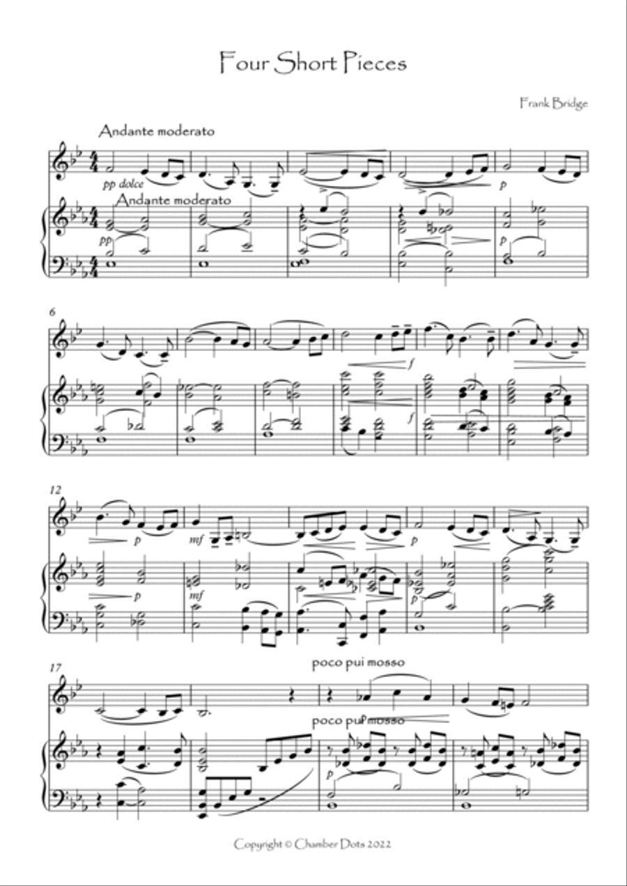 Four Short Pieces Four Short Pieces Horn scores gallery preview page 2